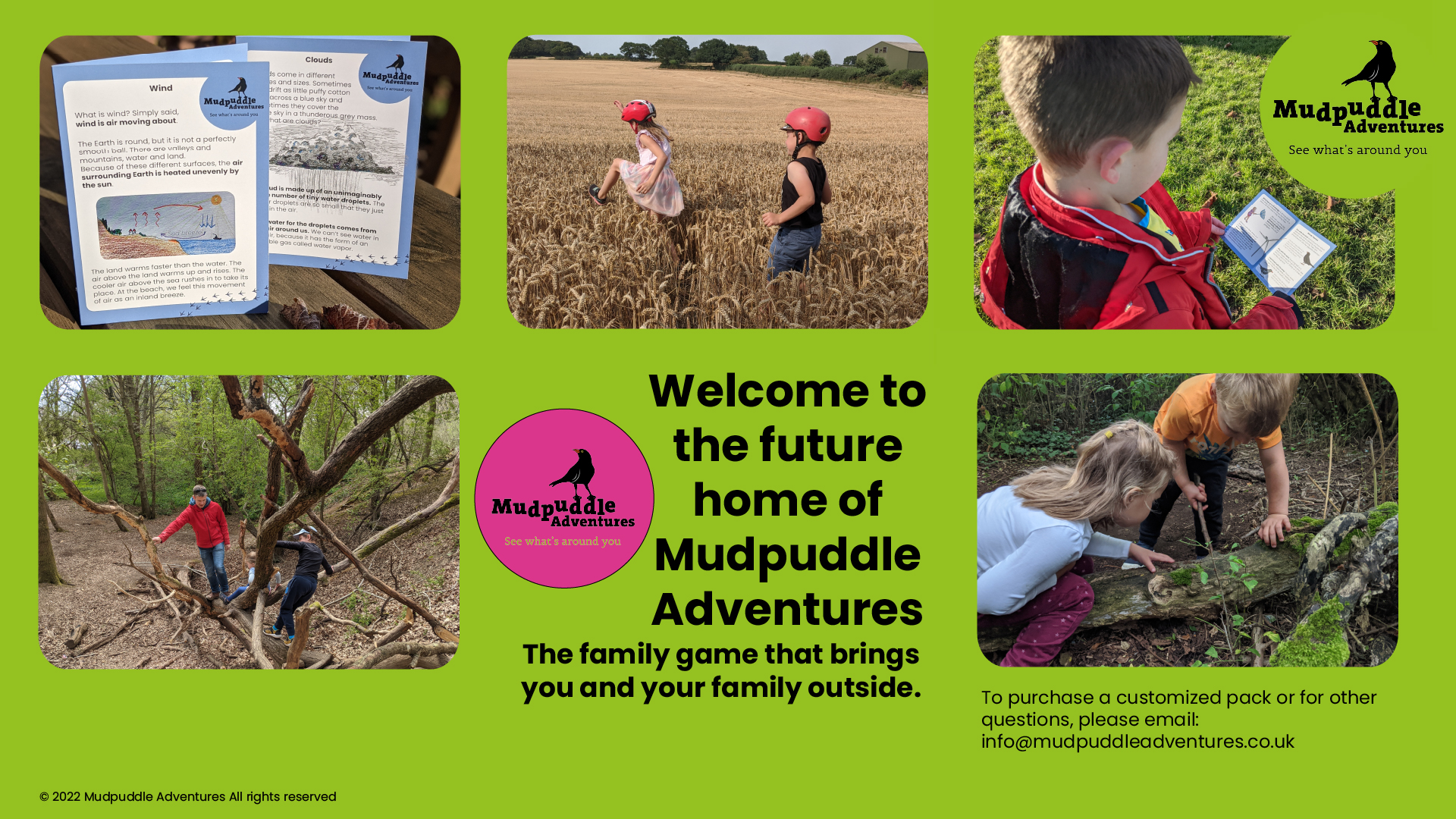 Mudpuddle Adventures does not yet have a website